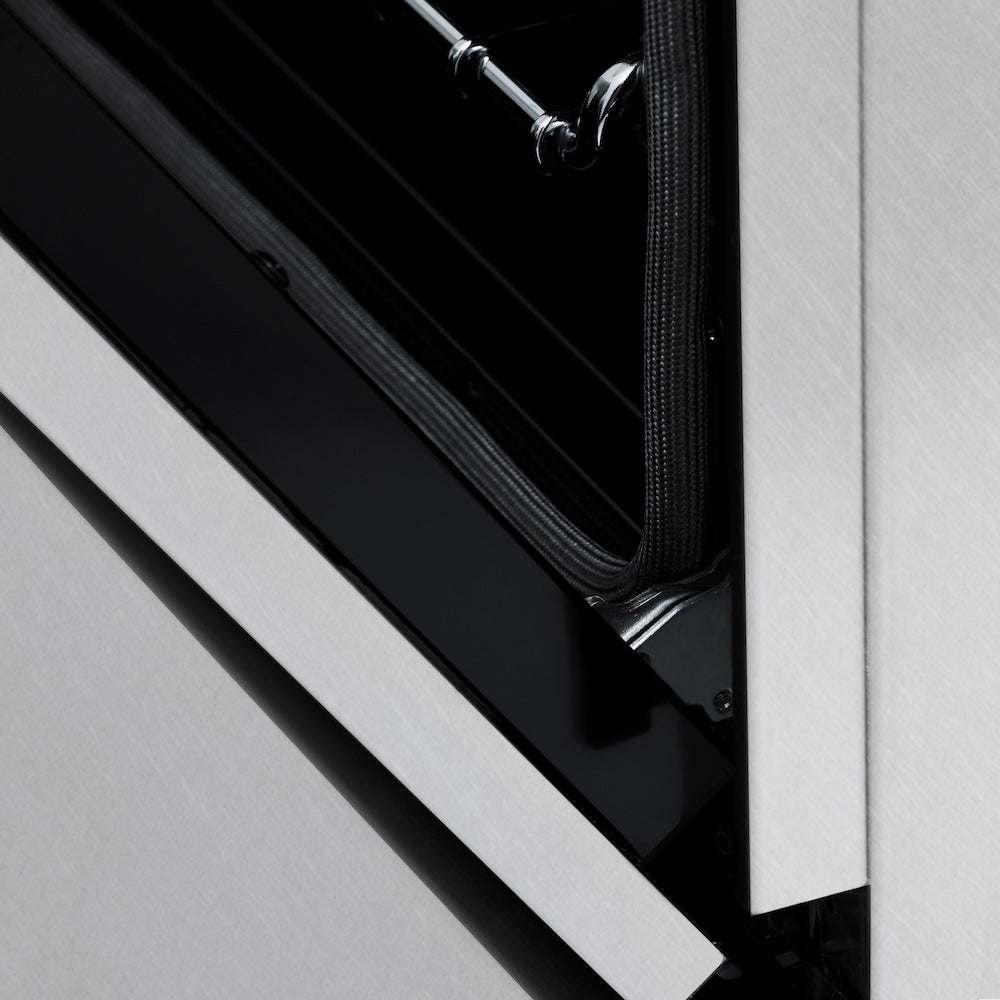 ZLINE 60 in. 7.4 cu. ft. Legacy Dual Fuel Range with 9 Burner Gas Cooktop and 2 Electric Convection Ovens in Satin Stainless Steel, Open Box-Excellent Condition