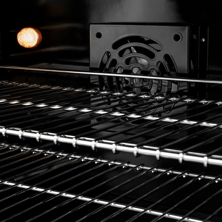 ZLINE 48 in. 6.7 cu. ft. Paramount Dual Fuel Range with 8 Burner DuoPro™ Cooktop and Dual Ovens in Satin Stainless Steel with White Matte Doors (PSDRS-WM-48)
