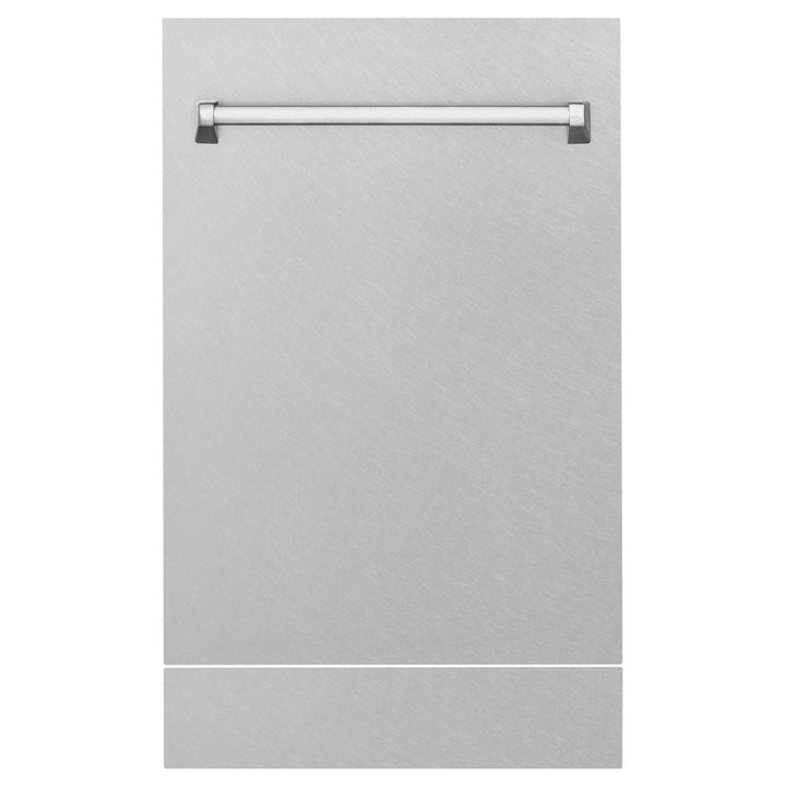 ZLINE 18 in. Tallac Series 3rd Rack Top Control Dishwasher with Satin Stainless Steel Panel and Stainless Steel Tub, 51dBa (DWV-SN-18)