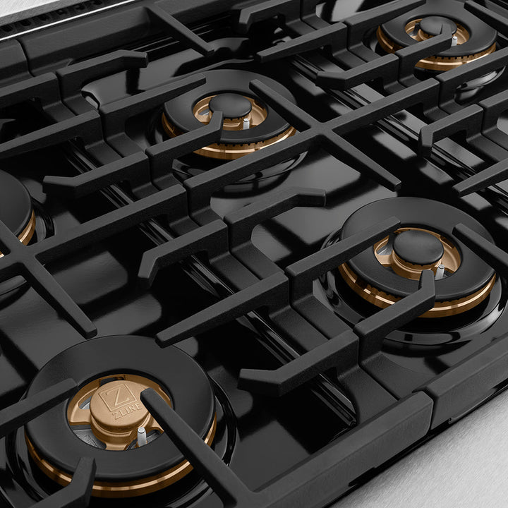 ZLINE 48 in. Paramount Gas Rangetop with 8 Burner DuoPro™ Cooktop in Satin Stainless Steel (PSRTS-48)