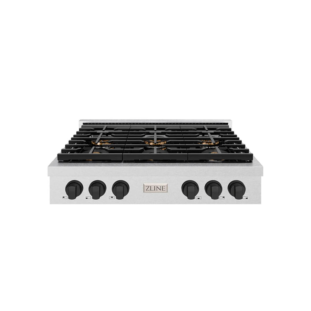 ZLINE Autograph Edition Paramount Dual Fuel Ranges with Matte Black Accents – 36" and 48" Widths