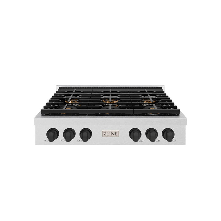 ZLINE Autograph Edition Paramount Dual Fuel Ranges with Matte Black Accents – 36" and 48" Widths