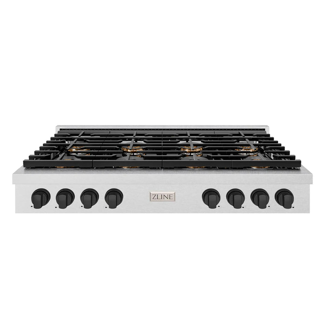 ZLINE Autograph Edition Paramount Dual Fuel Ranges with Matte Black Accents – 36" and 48" Widths