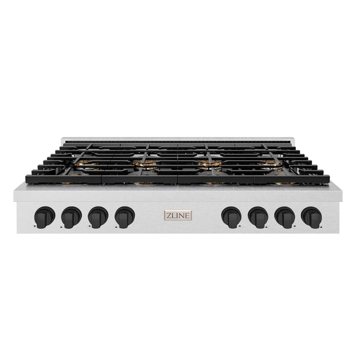 ZLINE Autograph Edition Paramount Dual Fuel Ranges with Matte Black Accents – 36" and 48" Widths