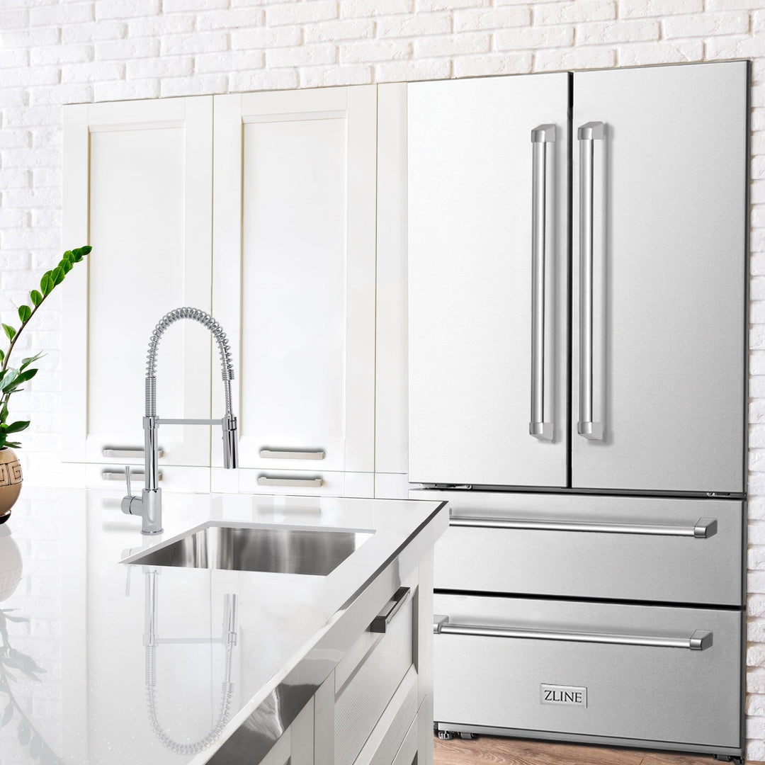 ZLINE - 36" Built-in French Door Refrigerator Ice Maker 22.5 cu. ft.