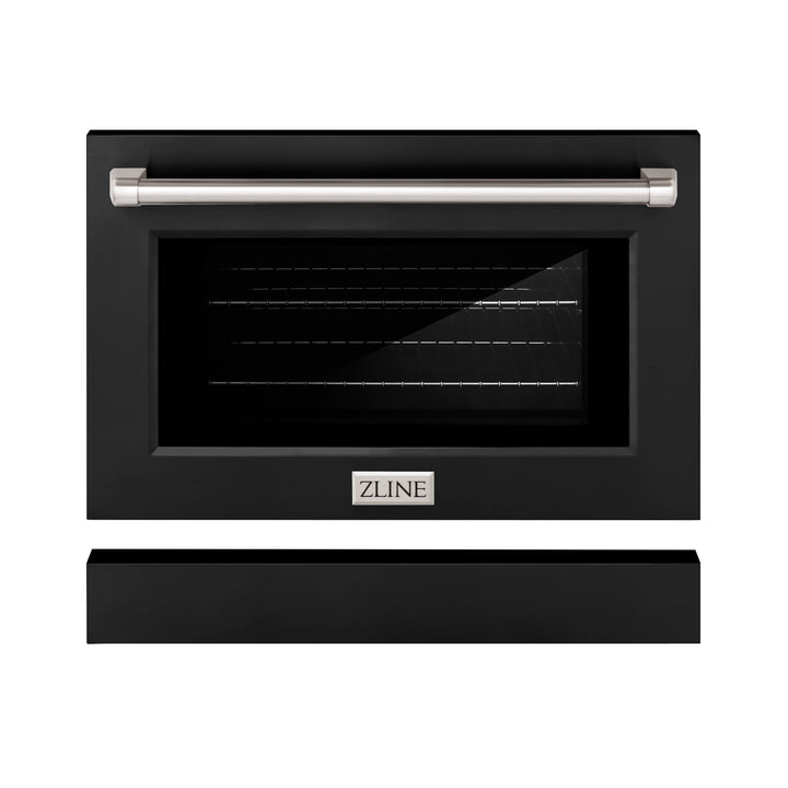 ZLINE 30 in. Black Matte Range Door for SGR Models (SR-DR-BLM-30)