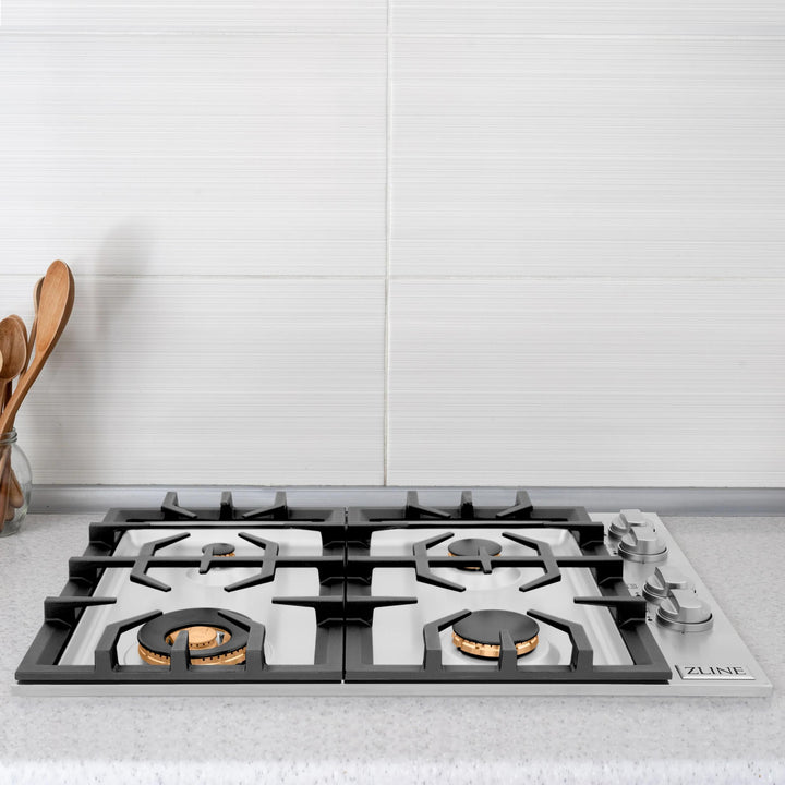 ZLINE Gas Cooktops with Brass Burners – 30" &amp; 36"