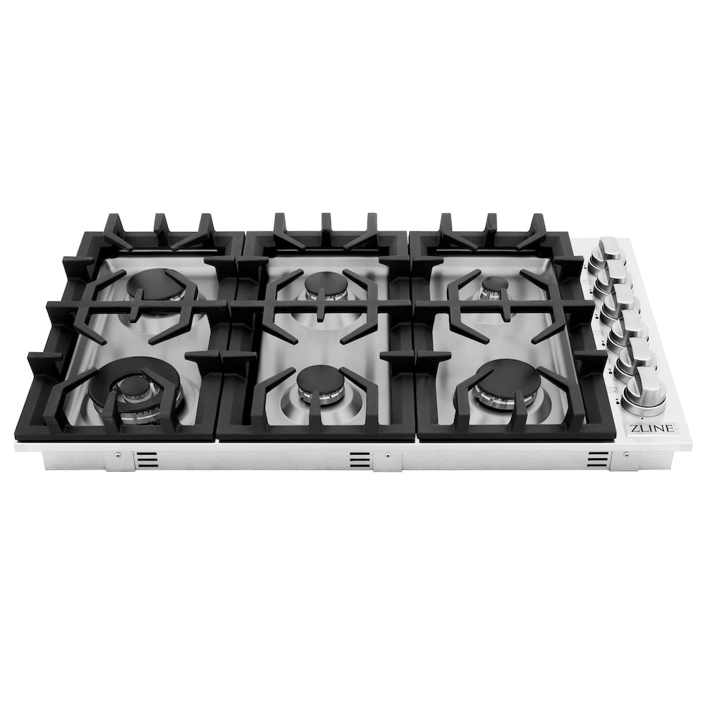 ZLINE 36 in. Gas Cooktop with 6 Burners, Open Box-Excellent Condition