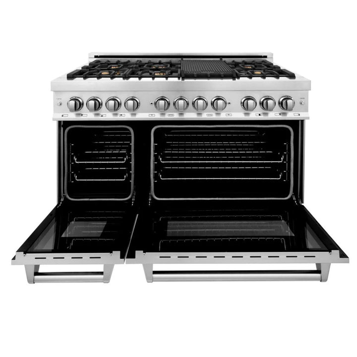 ZLINE Legacy Dual Fuel Range with Brass Burners and Griddle – 30", 36", and 48"