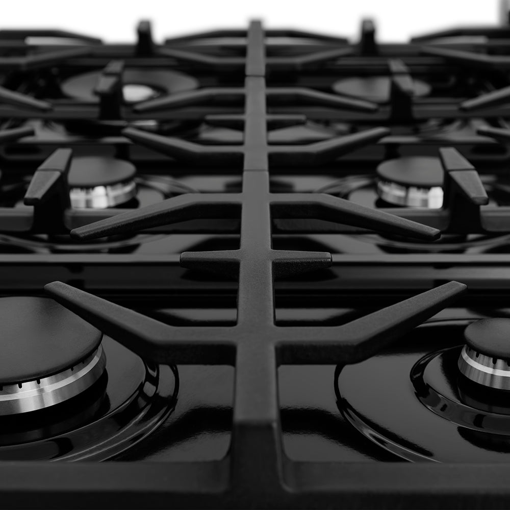 ZLINE 36 in. 4.6 cu. ft. Legacy Dual Fuel Range with 6 Burner Gas Cooktop and Electric Convection Oven in Stainless Steel, Open Box-Excellent Condition