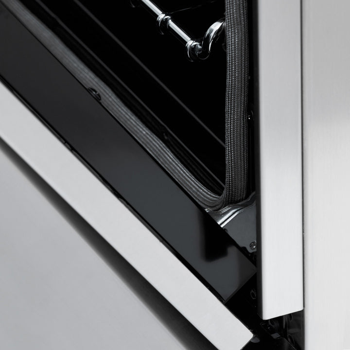 ZLINE 60 in. 7.4 cu. ft. Legacy Dual Fuel Range with 9 Burner Gas Cooktop and 2 Electric Convection Ovens in Stainless Steel, Open Box-Excellent Condition