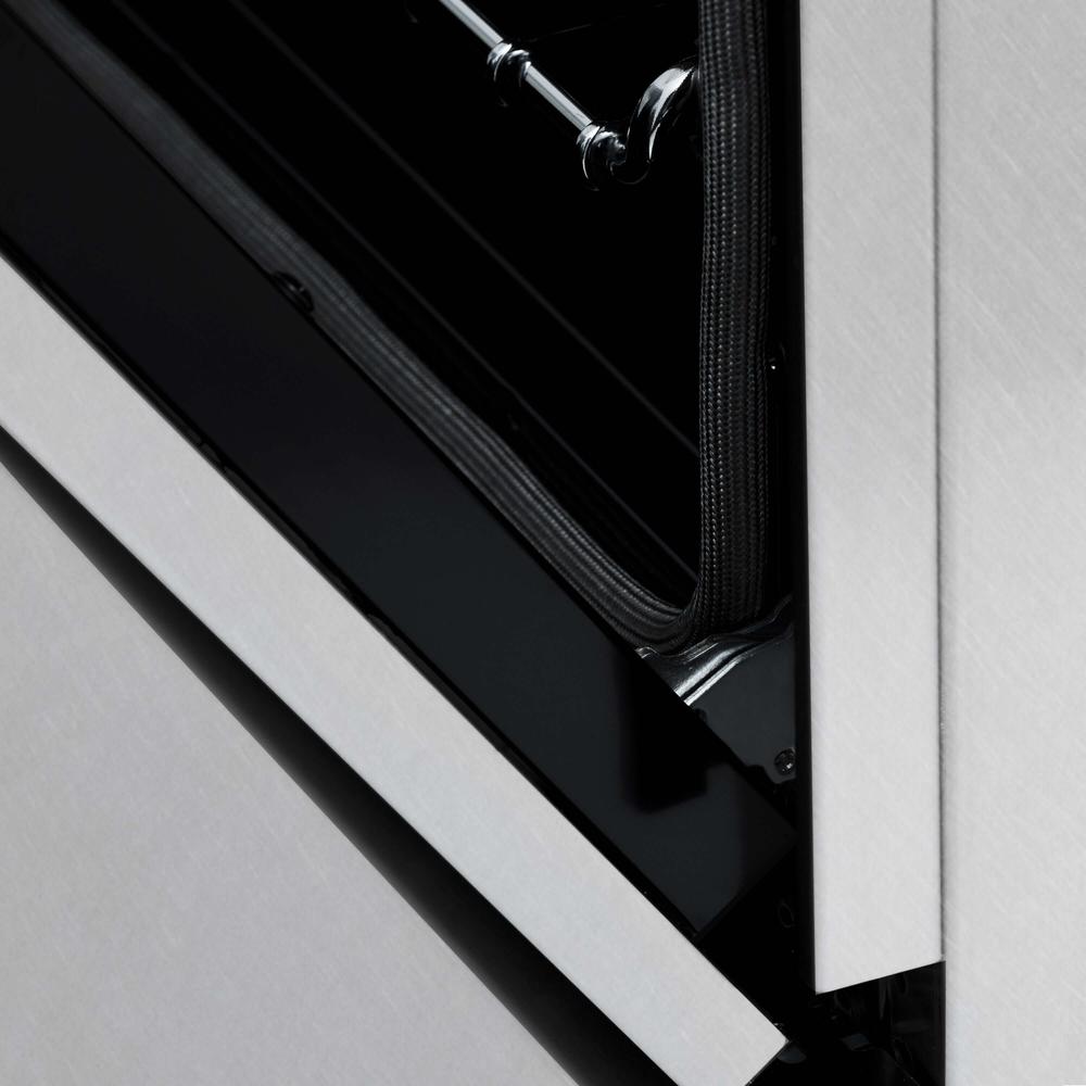 ZLINE 30 in. Kitchen Package with Satin Stainless Steel Dual Fuel Range and Convertible Vent Range Hood (2KP-RASSNRH30)