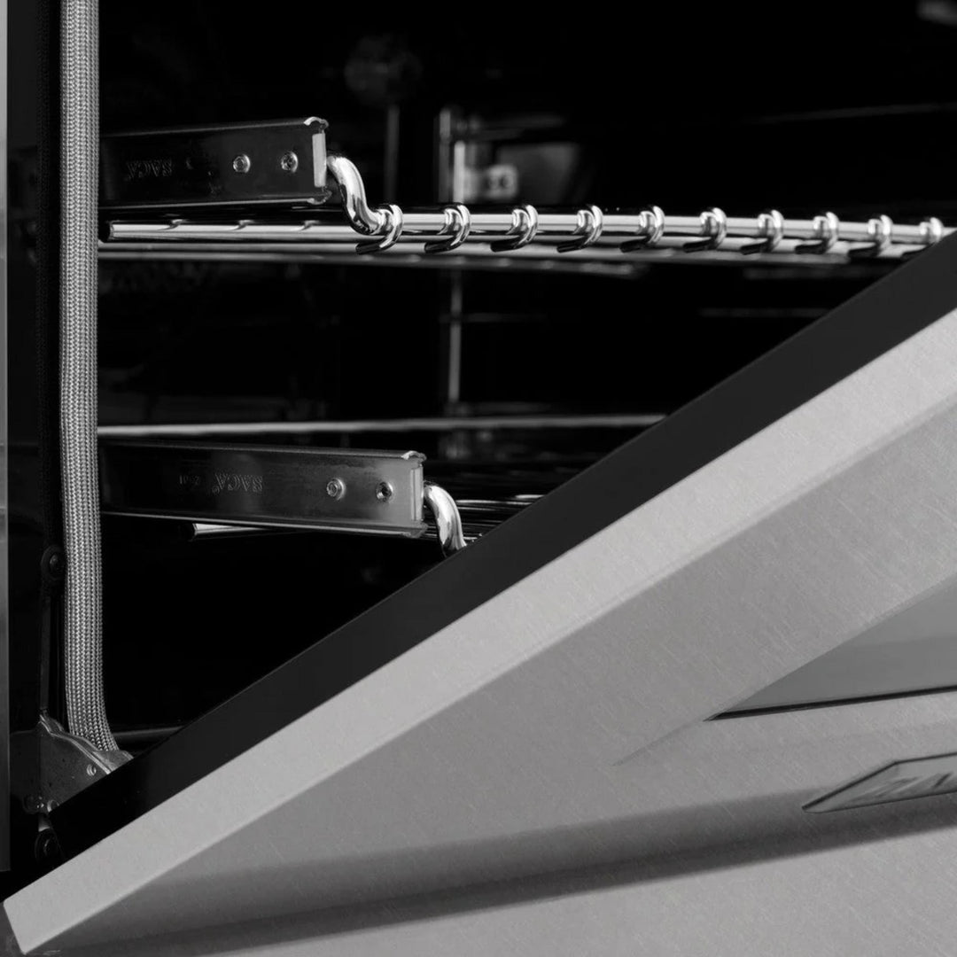 ZLINE Legacy Dual Fuel Ranges in Satin Stainless Steel with Brass Burners &amp; Griddle – 30", 36", &amp; 48"