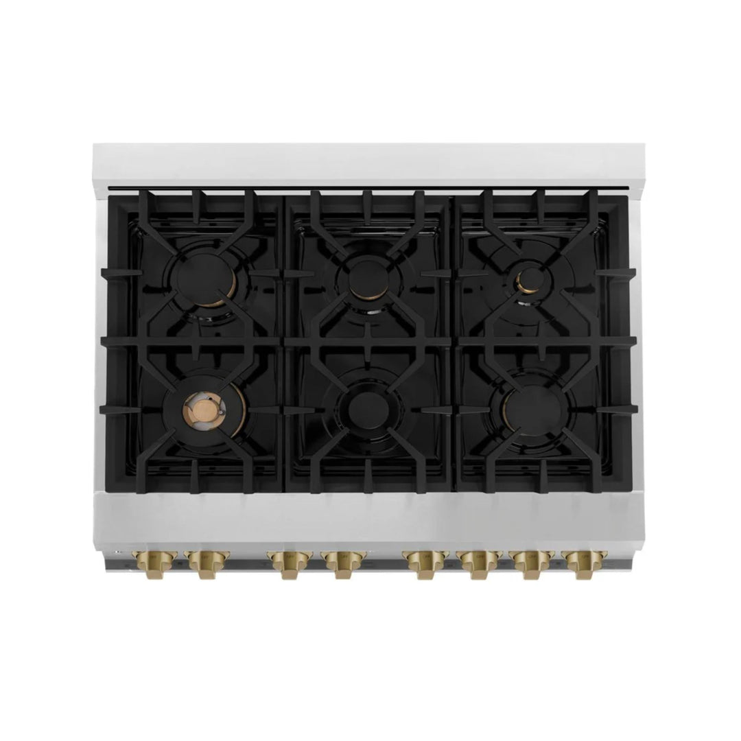 ZLINE Autograph Edition Dual Fuel Kitchen Package (30", 36", 48")