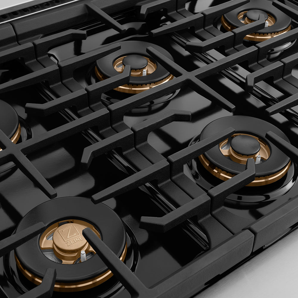 ZLINE 48 in. 6.7 cu. ft. Paramount Dual Fuel Range with 8 Burner DuoPro™ Cooktop and Dual Ovens in Stainless Steel (PSDR48)