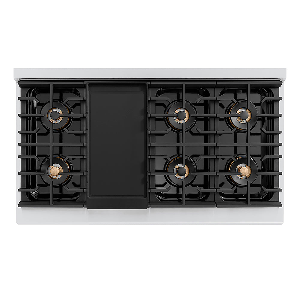 ZLINE 48 in. 6.7 cu. ft. Paramount Dual Fuel Range with 8 Burner DuoPro™ Cooktop and Dual Ovens in Stainless Steel, Open Box-Excellent Condition