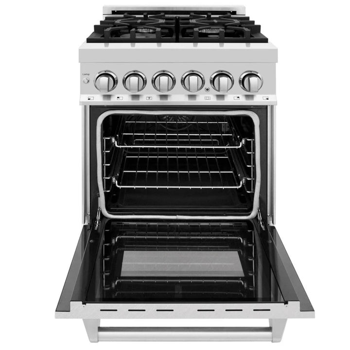 ZLINE Legacy Dual Fuel Range with White Matte Door – 24", 30", 36", and 48"