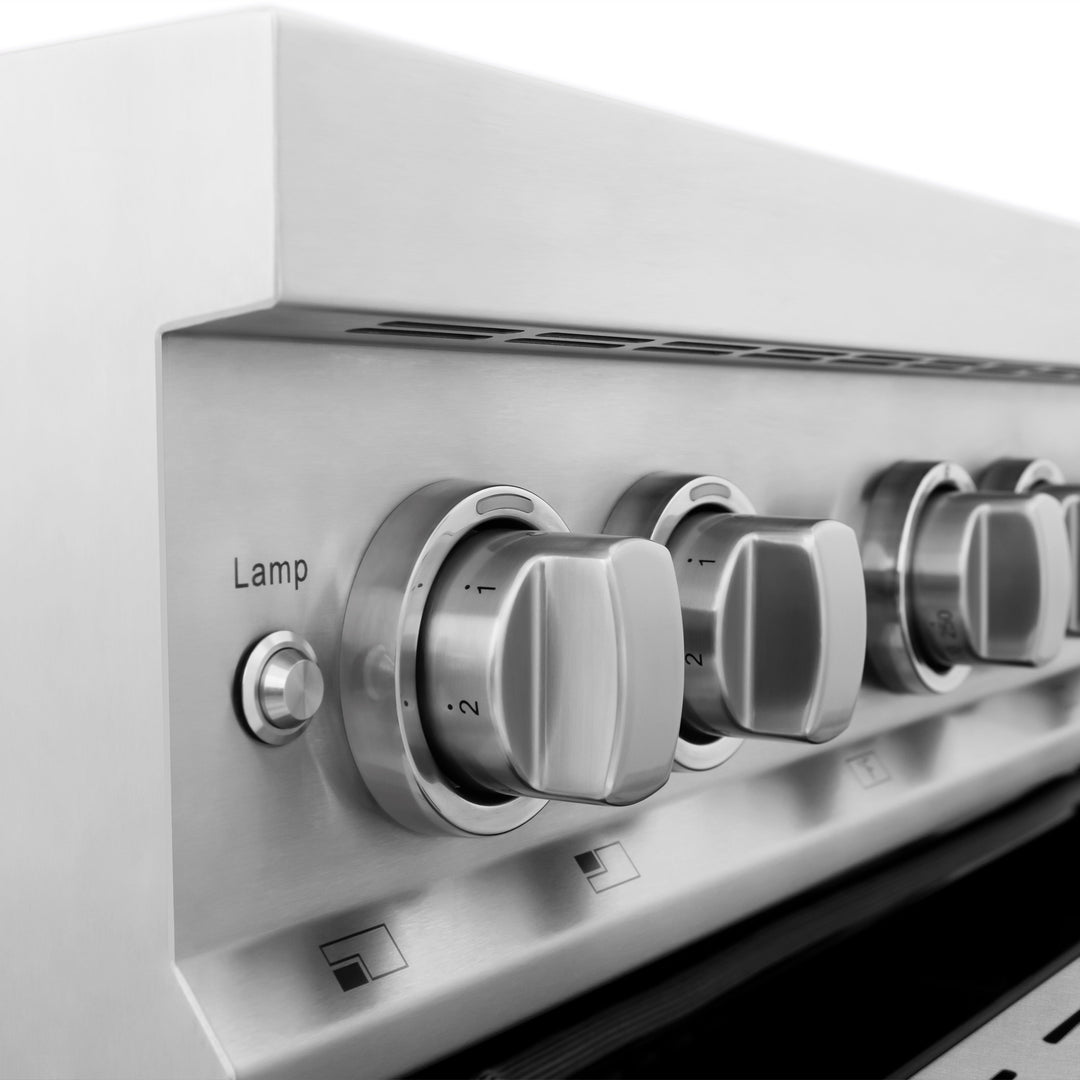 ZLINE 30 in. 4.0 cu. ft. Legacy Induction Range with 4 Element Cooktop and Electric Oven in Stainless Steel with Satin Stainless Steel, Open Box-Excellent Condition