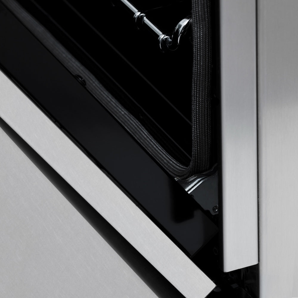 ZLINE 36 in. 4.6 cu. ft. Legacy Induction Range with 5 Element Cooktop and Electric Oven in Stainless Steel with Satin Stainless Steel, Open Box-Excellent Condition