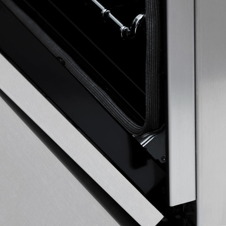 ZLINE 36 in. 4.6 cu. ft. Legacy Induction Range with 5 Element Cooktop and Electric Oven in Stainless Steel with Satin Stainless Steel, Open Box-Excellent Condition
