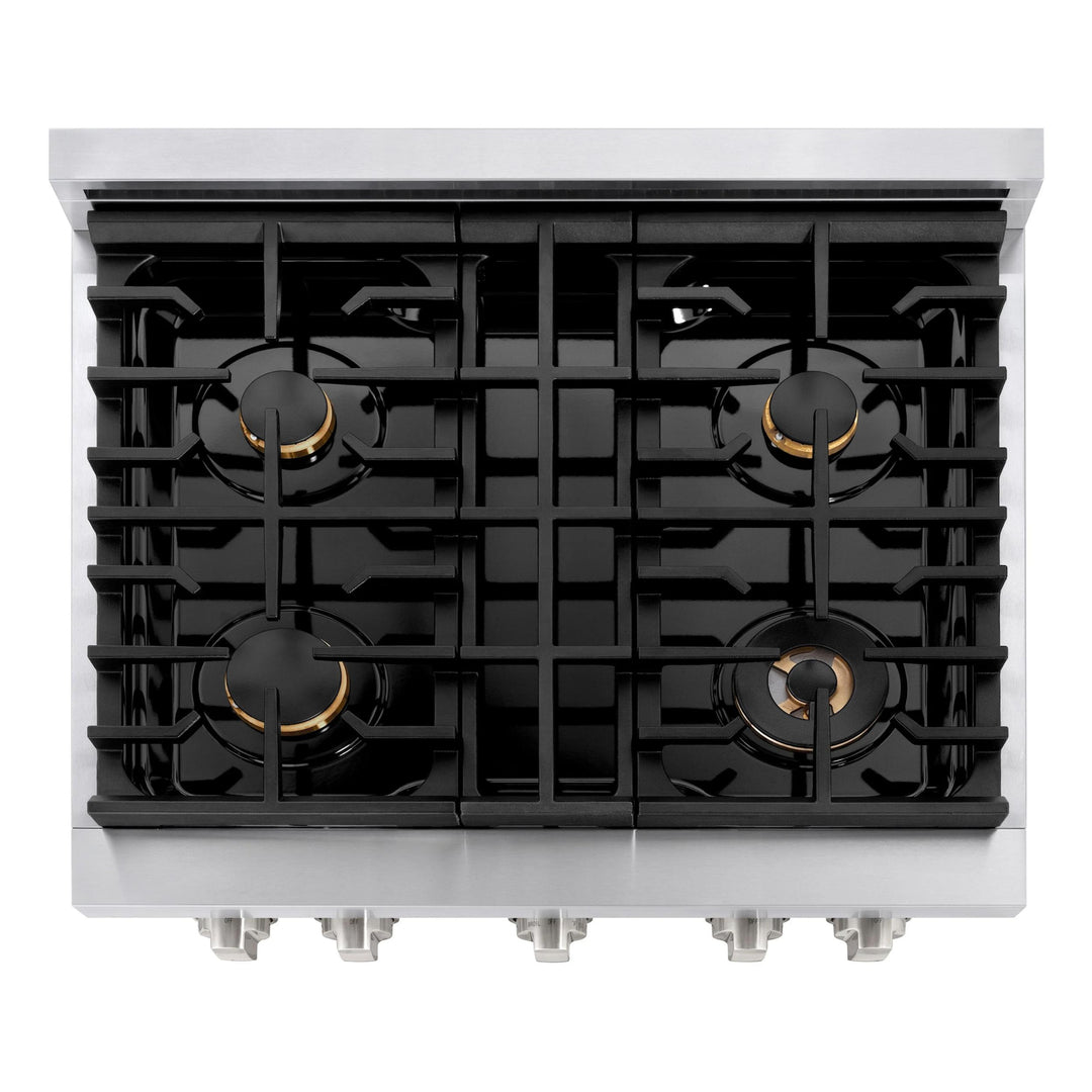 ZLINE Brass Burner Sets - 30", 36", 48", and 60"