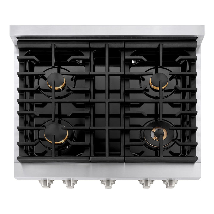 ZLINE Brass Burner Sets - 30", 36", 48", and 60"