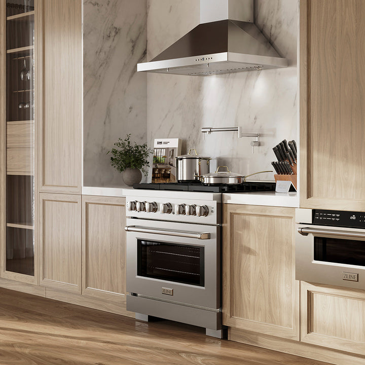 ZLINE 36 in. 5.2 cu. ft. Paramount Gas Range with 6 Burner Cooktop and Convection Gas Oven in Stainless Steel, Open Box-Excellent Condition