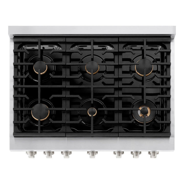 ZLINE Brass Burner Sets - 30", 36", 48", and 60"