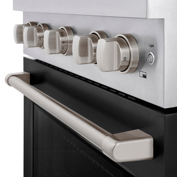 ZLINE 30 in. 4.2 cu. ft. Paramount Gas Range with 4 Burner DuoPro™ Cooktop and Convection Gas Oven with Black Matte Door (PSGR-BLM-30)