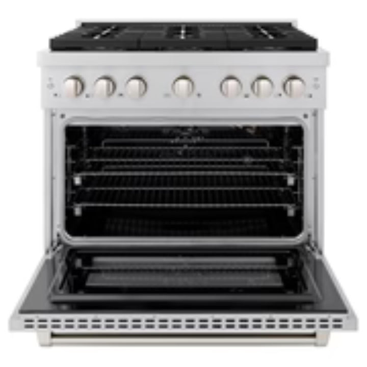 ZLINE Autograph Edition 48" &amp; 36" Paramount Gas Ranges with  Cooktop and Dual Ovens in Stainless Steel