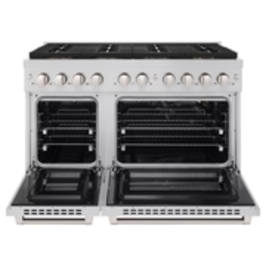 ZLINE Autograph Edition 48" &amp; 36" Paramount Gas Ranges with  Cooktop and Dual Ovens in Stainless Steel
