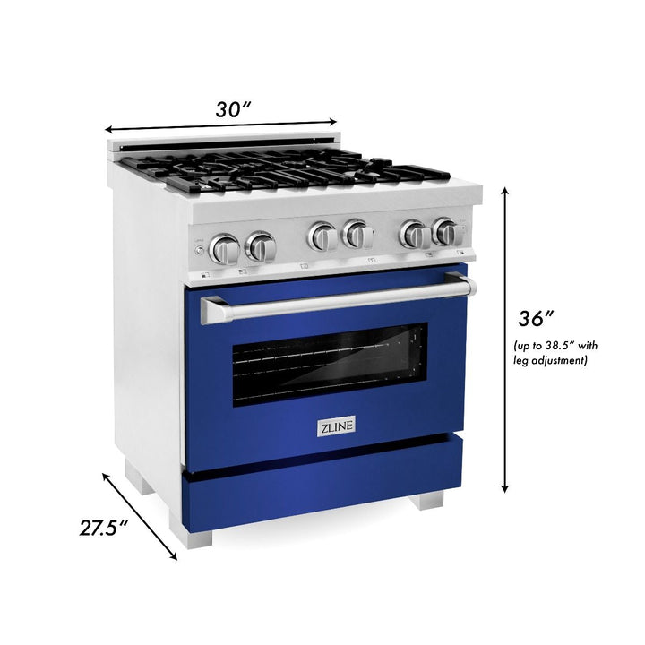 ZLINE 30" 4.0 cu. ft. Range Gas Stove Oven in DuraSnow Stainless Steel