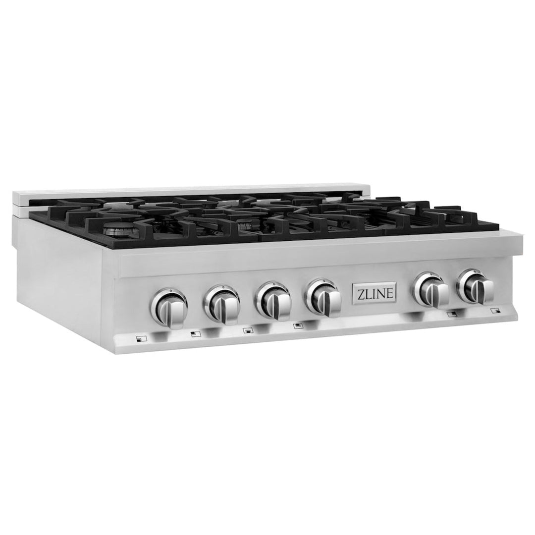 ZLINE Classic Gas Rangetops – 30", 36", &amp; 48" Porcelain Cooktop in Stainless Steel