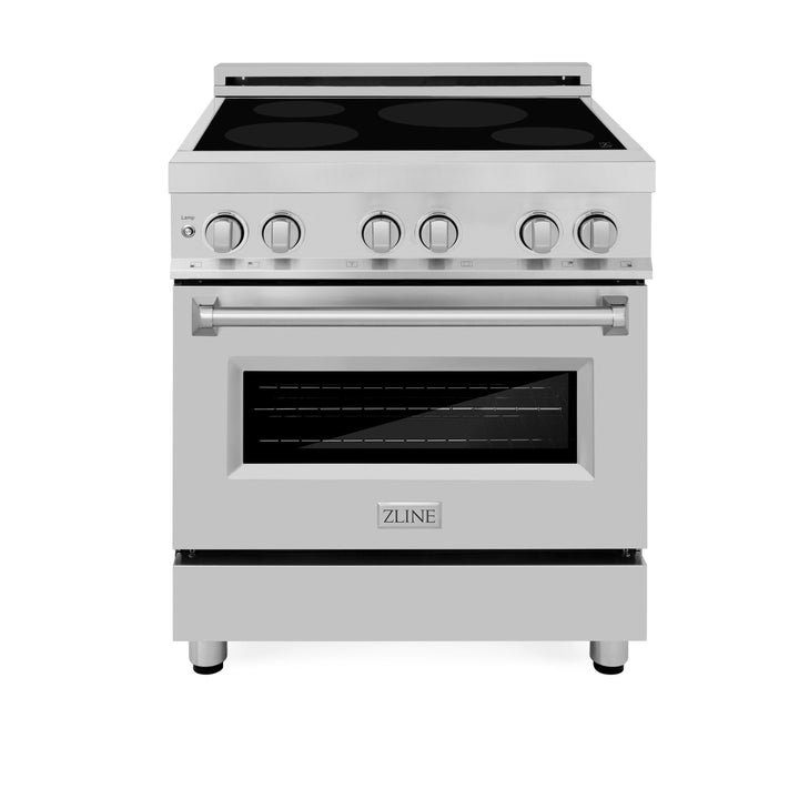 ZLINE 30" 4.0 cu. ft. Induction Range with a 4 Element Stove and Electric Oven in Stainless Steel, RAIND-30