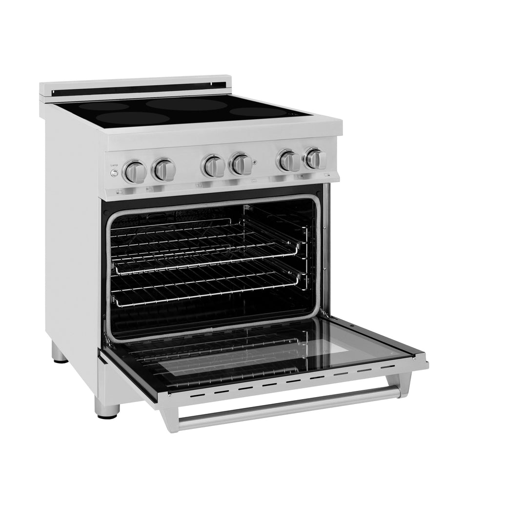 ZLINE 30" 4.0 cu. ft. Induction Range with a 4 Element Stove and Electric Oven in Stainless Steel, RAIND-30