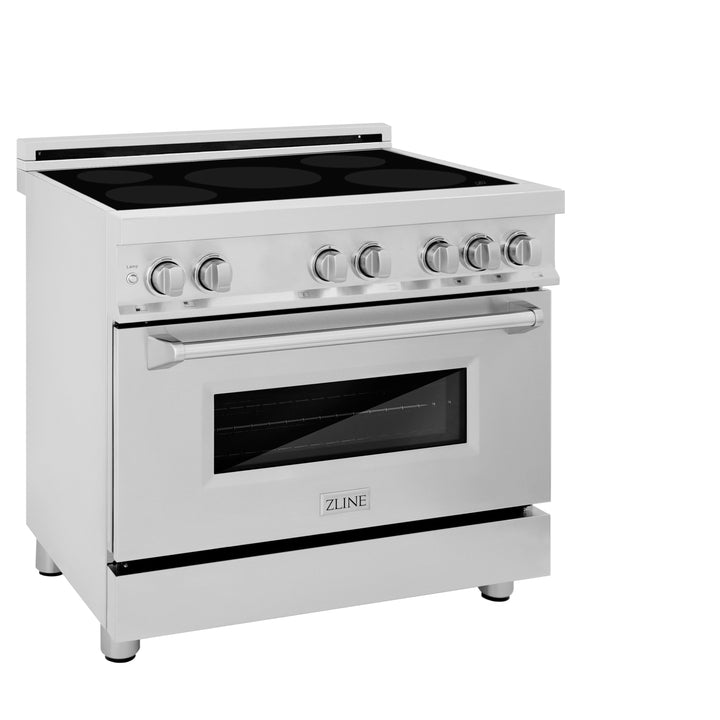 ZLINE 36" 4.6 cu. ft. Induction Range with a 5 Element Stove and Electric Oven in Stainless Steel, RAIND-36