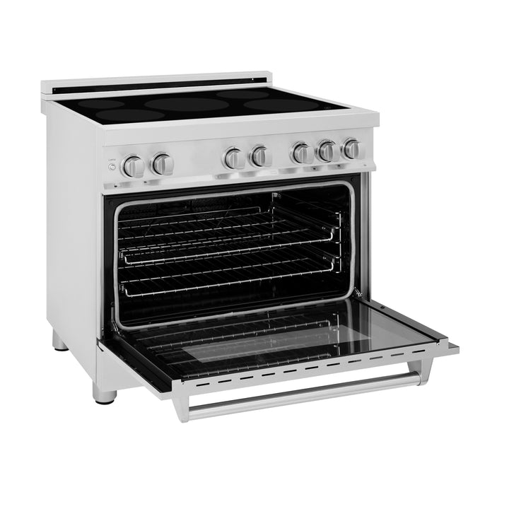 ZLINE 36" 4.6 cu. ft. Induction Range with a 5 Element Stove and Electric Oven in Stainless Steel, RAIND-36