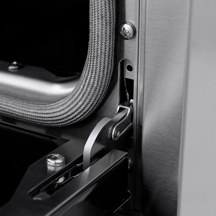 ZLINE 36 in. 5.2 cu. ft. Paramount Induction Range with 5 Element Cooktop and Electric Convection Oven in Stainless Steel with Black Matte Door (SINR-BLM-36)