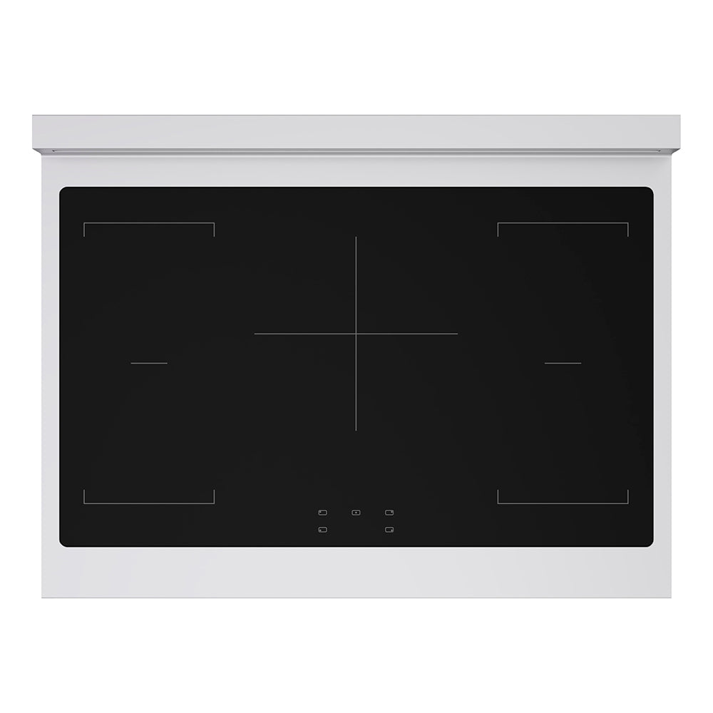 ZLINE 36 in. 5.2 cu. ft. Paramount Induction Range with 5 Element Cooktop and Electric Convection Oven in Stainless Steel with Black Matte Door (SINR-BLM-36)