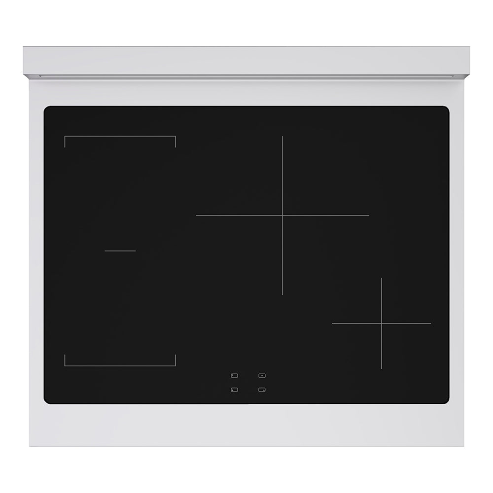 ZLINE 30 in. 4.2 cu. ft. Paramount Induction Range with 4 Element Cooktop and Electric Convection Oven in Stainless Steel with White Matte Door (SINR-WM-30)