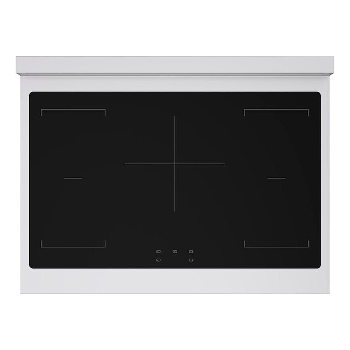 ZLINE 36 in. 5.2 cu. ft. Paramount Induction Range with 5 Element Cooktop and Electric Convection Oven in Stainless Steel with White Matte Door (SINR-WM-36)