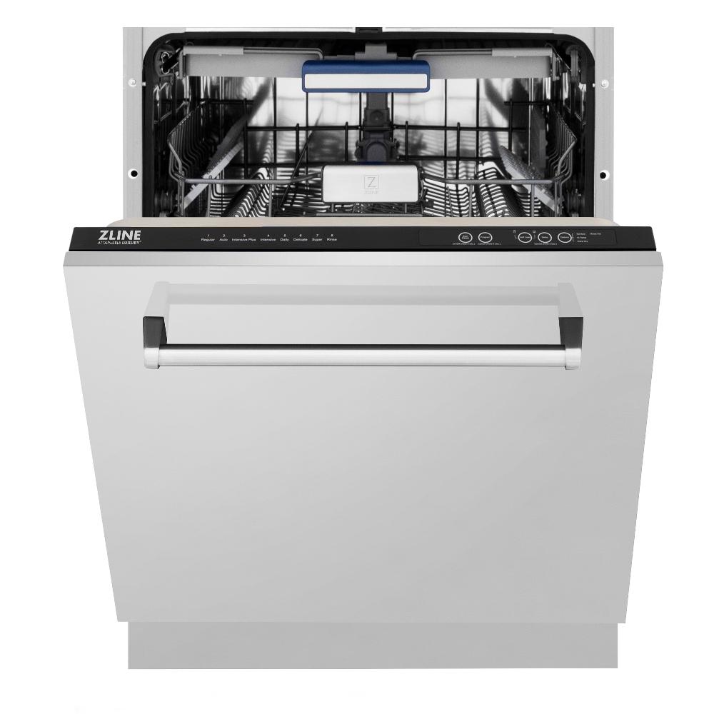 ZLINE 30 in. Kitchen Package with Stainless Steel Gas Range, Convertible Vent Range Hood and Tall Tub Dishwasher (3KP-SGRRH30-DWV)