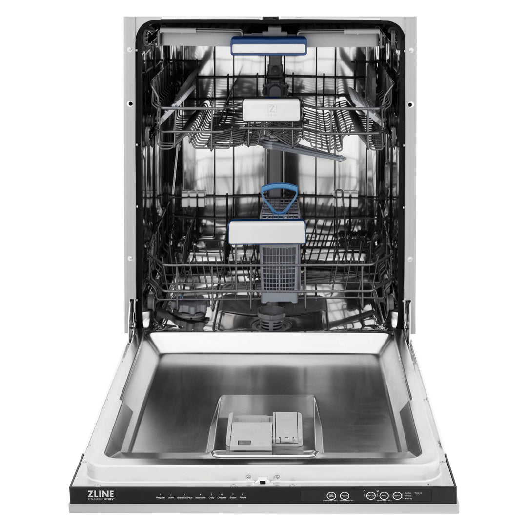 ZLINE 24 in. Top Control Tall Dishwasher in Stainless Steel with 3rd Rack, DWV-304-24