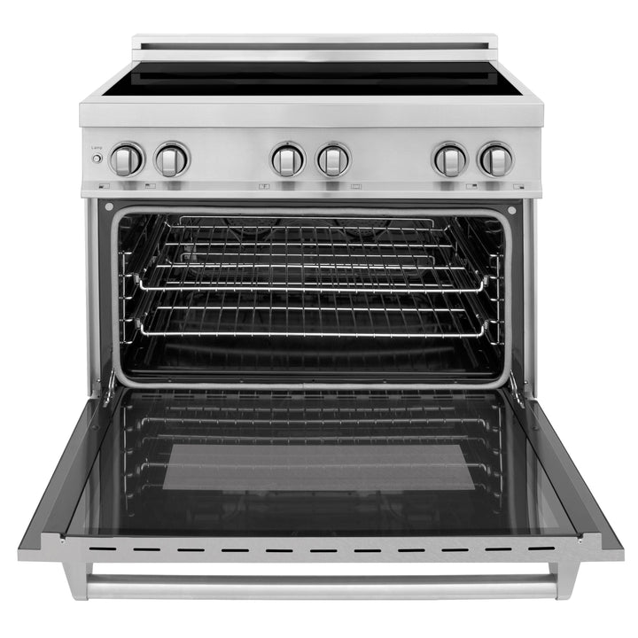 ZLINE 36" DuraSnow Stainless Steel Induction Range W/ 4 Element Stove