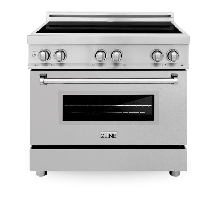 ZLINE 36" DuraSnow Stainless Steel Induction Range W/ 4 Element Stove
