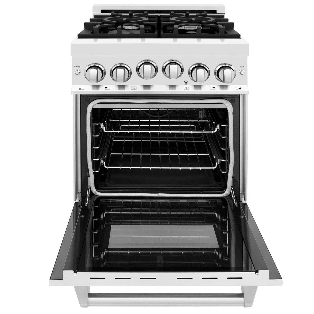 ZLINE 24" Stainless Steel 2.8 cu. ft. Range W/ Gas Stove &amp; Gas Oven