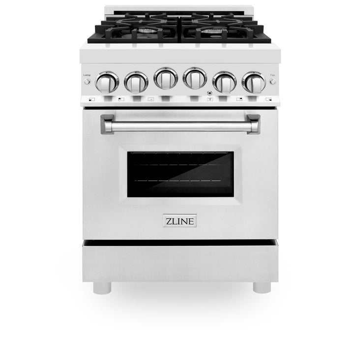 ZLINE 24" Stainless Steel 2.8 cu. ft. Range W/ Gas Stove &amp; Gas Oven