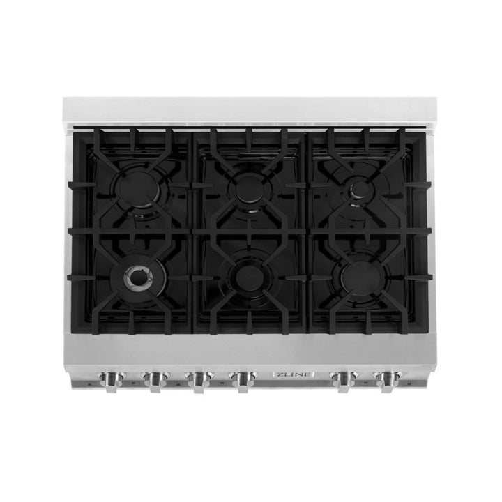 ZLINE Classic Gas Rangetops – 30", 36", &amp; 48" Porcelain Cooktop in Stainless Steel