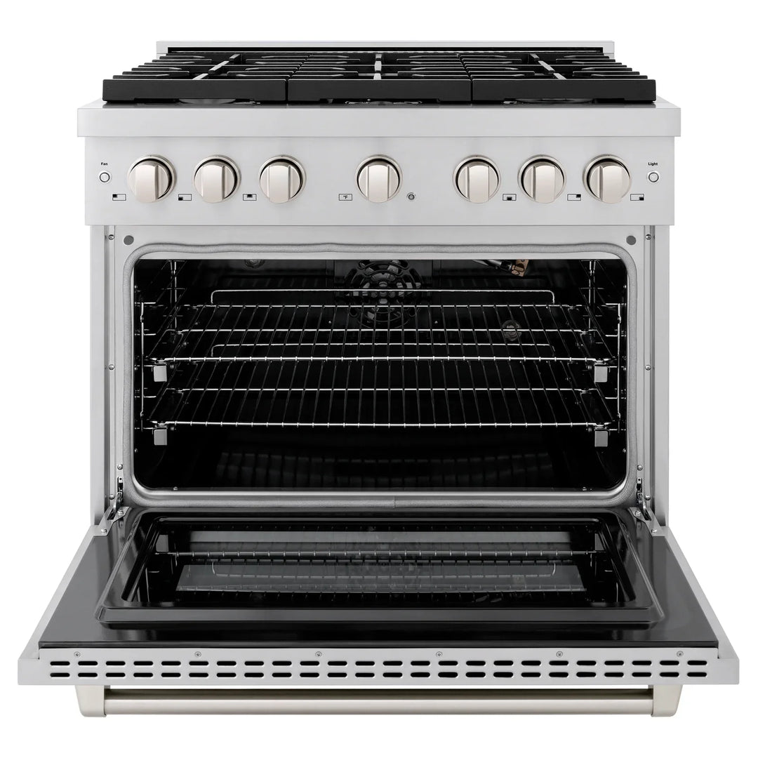 ZLINE Paramount 36" Gas Range with Convection Oven and 6 Burners in Stainless Steel, SGR36