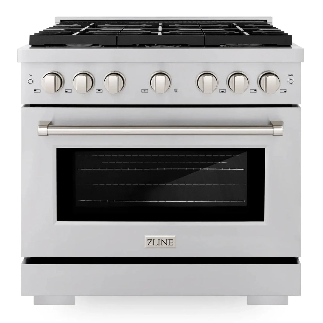 ZLINE Paramount 36" Gas Range with Convection Oven and 6 Burners in Stainless Steel, SGR36